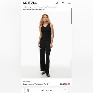 Aritzia Luxe Lounge Pants black S